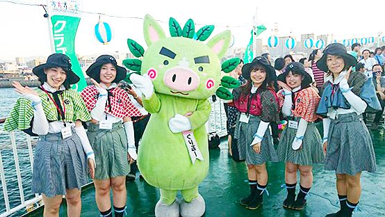 「2015桜島火の島祭り　船上貸切花火大会」のクルーズ船におもてなしガイドとして参加してまいりました！